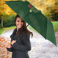Kia Ora New Zealand Floral Umbrella Sage Green - Polynesian Pride