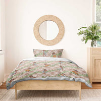 Beige Palaka Hula Girls Seamless Hawaii Aloha Bedding Set LT7 - Polynesian Pride