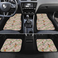 Beige Palaka Hula Girls Seamless Hawaii Aloha Car Mats - Polynesian Pride