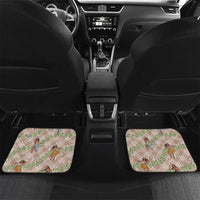 Beige Palaka Hula Girls Seamless Hawaii Aloha Car Mats - Polynesian Pride