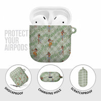 Mint Palaka Hula Girls Seamless Hawaii Aloha AirPods Case LT7 - Polynesian Pride