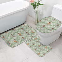 Mint Palaka Hula Girls Seamless Hawaii Aloha Bathroom Set LT7 - Polynesian Pride