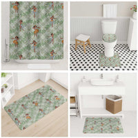 Mint Palaka Hula Girls Seamless Hawaii Aloha Bathroom Set LT7 - Polynesian Pride