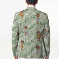 Mint Palaka Hula Girls Seamless Hawaii Aloha Blazer - Polynesian Pride