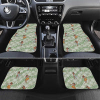Mint Palaka Hula Girls Seamless Hawaii Aloha Car Mats LT7 Set 4pcs Mint - Polynesian Pride