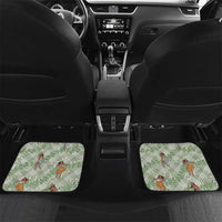 Mint Palaka Hula Girls Seamless Hawaii Aloha Car Mats LT7 Set 2pcs - Back Mint - Polynesian Pride
