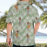 Mint Palaka Hula Girls Seamless Hawaii Aloha Hawaiian Shirt LT7 - Polynesian Pride