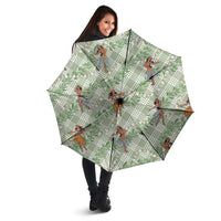 Mint Palaka Hula Girls Seamless Hawaii Aloha Umbrella LT7 - Polynesian Pride