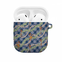 Navy Blue Palaka Hula Girls Seamless Hawaii Aloha AirPods Case LT7 Navy Blue - Polynesian Pride