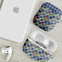 Navy Blue Palaka Hula Girls Seamless Hawaii Aloha AirPods Case LT7 - Polynesian Pride