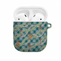 Teal Palaka Hula Girls Seamless Hawaii Aloha AirPods Case LT7 Teal - Polynesian Pride
