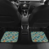 Teal Palaka Hula Girls Seamless Hawaii Aloha Car Mats - Polynesian Pride
