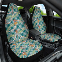 Teal Palaka Hula Girls Seamless Hawaii Aloha Car Seat Cover - Polynesian Pride