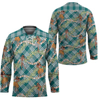 Teal Palaka Hula Girls Seamless Hawaii Aloha Hockey Jersey - Polynesian Pride