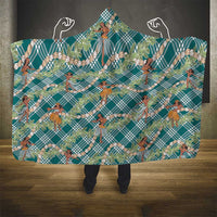 Teal Palaka Hula Girls Seamless Hawaii Aloha Hooded Blanket LT7 - Polynesian Pride