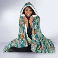 Teal Palaka Hula Girls Seamless Hawaii Aloha Hooded Blanket LT7 - Polynesian Pride