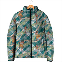 Teal Palaka Hula Girls Seamless Hawaii Aloha Padded Jacket LT7 - Polynesian Pride