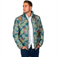 Teal Palaka Hula Girls Seamless Hawaii Aloha Padded Jacket LT7 - Polynesian Pride