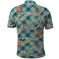 Teal Palaka Hula Girls Seamless Hawaii Aloha Polo Shirt LT7 - Polynesian Pride