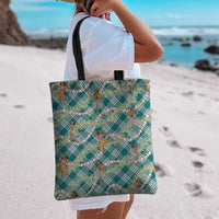 Teal Palaka Hula Girls Seamless Hawaii Aloha Tote Bag - Polynesian Pride