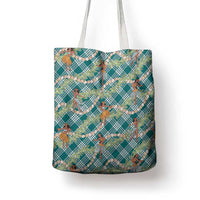Teal Palaka Hula Girls Seamless Hawaii Aloha Tote Bag - Polynesian Pride