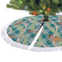 Teal Palaka Hula Girls Seamless Hawaii Aloha Tree Skirt - Polynesian Pride