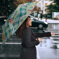 Teal Palaka Hula Girls Seamless Hawaii Aloha Umbrella LT7 - Polynesian Pride
