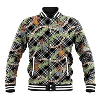 Sable Palaka Hula Girls Seamless Hawaii Aloha Baseball Jacket LT7 Unisex Black - Polynesian Pride