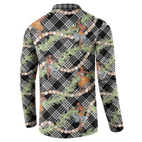 Sable Palaka Hula Girls Seamless Hawaii Aloha Button Sweatshirt - Polynesian Pride