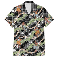 Sable Palaka Hula Girls Seamless Hawaii Aloha Family Matching Mermaid Dress and Hawaiian Shirt - Polynesian Pride
