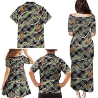 Sable Palaka Hula Girls Seamless Hawaii Aloha Family Matching Puletasi and Hawaiian Shirt - Polynesian Pride