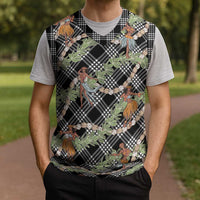 Sable Palaka Hula Girls Seamless Hawaii Aloha Christmas Knitted V-Neck Vest - Polynesian Pride