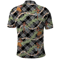 Sable Palaka Hula Girls Seamless Hawaii Aloha Polo Shirt - Polynesian Pride
