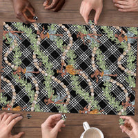 Sable Palaka Hula Girls Seamless Hawaii Aloha Puzzle - Polynesian Pride