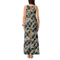 Sable Palaka Hula Girls Seamless Hawaii Aloha Tank Maxi Dress - Polynesian Pride