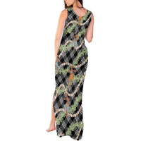 Sable Palaka Hula Girls Seamless Hawaii Aloha Tank Maxi Dress - Polynesian Pride