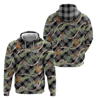 Sable Palaka Hula Girls Seamless Hawaii Aloha Zip Hoodie - Polynesian Pride