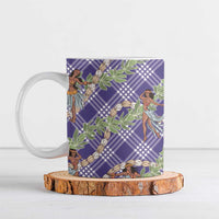 Lavender Palaka Hula Girls Seamless Hawaii Aloha Ceramic Mug - Polynesian Pride