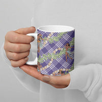 Lavender Palaka Hula Girls Seamless Hawaii Aloha Ceramic Mug - Polynesian Pride