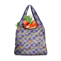 Lavender Palaka Hula Girls Seamless Hawaii Aloha Grocery Bag - Polynesian Pride