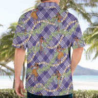 Lavender Palaka Hula Girls Seamless Hawaii Aloha Hawaiian Shirt LT7 - Polynesian Pride