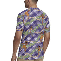 Lavender Palaka Hula Girls Seamless Hawaii Aloha Rugby Jersey LT7 - Polynesian Pride