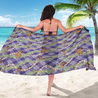 Lavender Palaka Hula Girls Seamless Hawaii Aloha Sarong - Polynesian Pride
