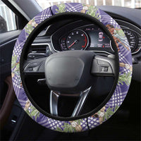 Lavender Palaka Hula Girls Seamless Hawaii Aloha Steering Wheel Cover - Polynesian Pride