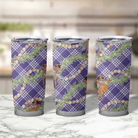 Lavender Palaka Hula Girls Seamless Hawaii Aloha Tumbler Cup - Polynesian Pride