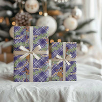 Lavender Palaka Hula Girls Seamless Hawaii Aloha Wrapping Paper LT7 - Polynesian Pride