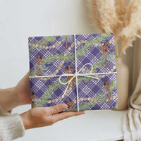 Lavender Palaka Hula Girls Seamless Hawaii Aloha Wrapping Paper LT7 - Polynesian Pride