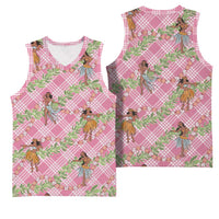 Lokelani Pink Palaka Hula Girls Seamless Hawaii Aloha Basketball Jersey - Polynesian Pride