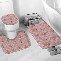Lokelani Pink Palaka Hula Girls Seamless Hawaii Aloha Bathroom Set - Polynesian Pride