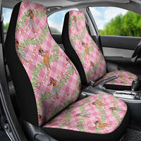 Lokelani Pink Palaka Hula Girls Seamless Hawaii Aloha Car Seat Cover - Polynesian Pride